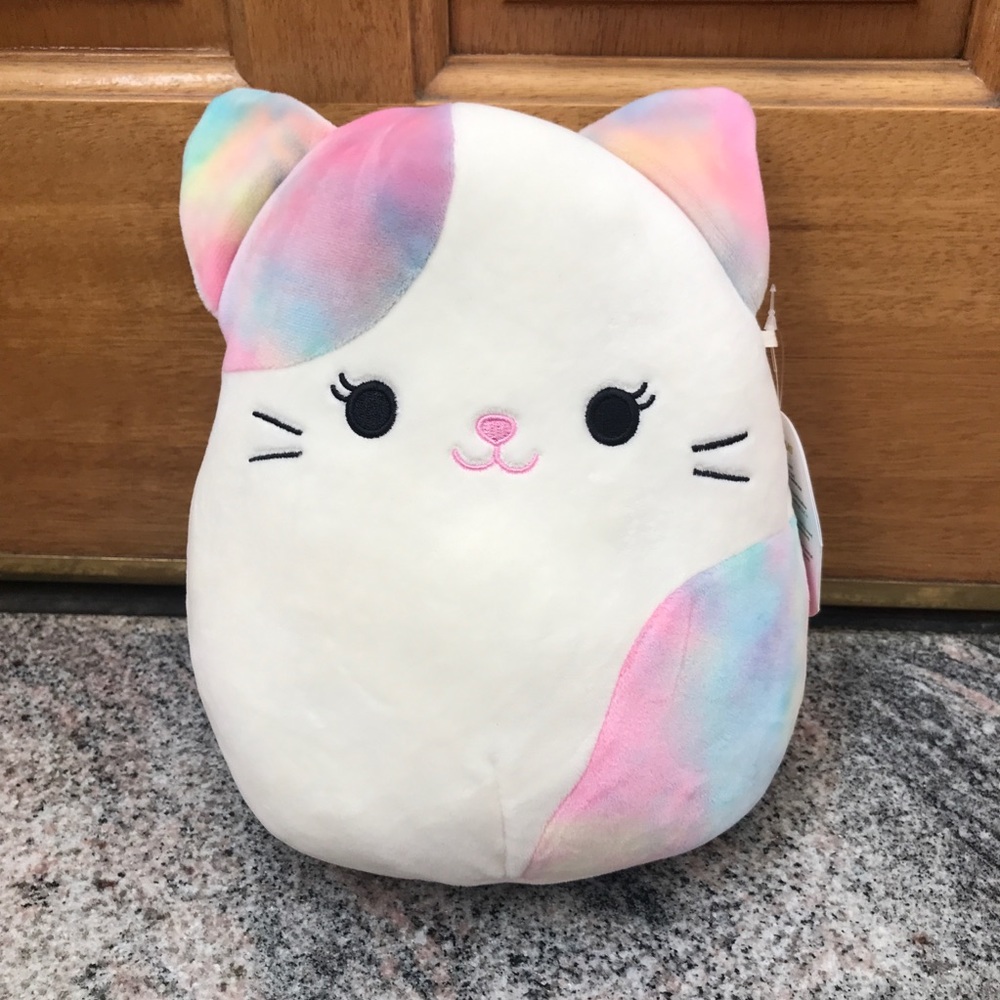 Squishmallow 8 Inch Risa Tie Dye Cat NWT